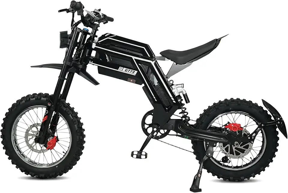 Bicicleta Elétrica Bike GT73 Off-road Profissional Hdj T3000, Bateria 52V 27AH 70Km/h, Até 80Km Autonomia, Ideal para aventuras em montanhas e passeios de adultos