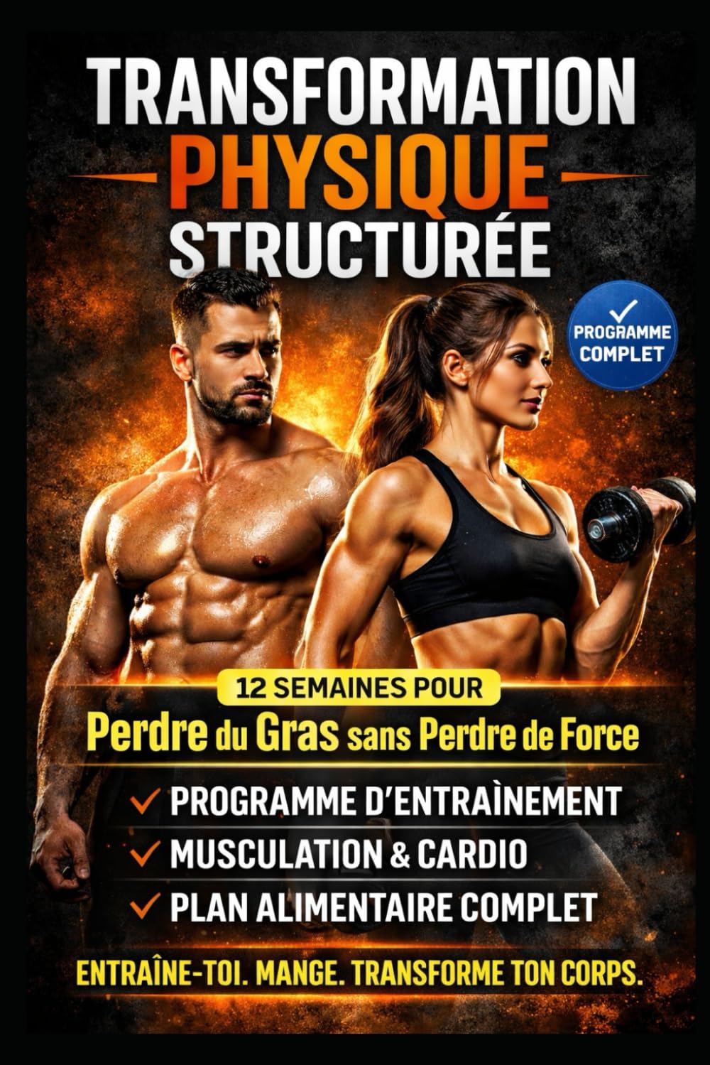 TRANSFORMATION PHYSIQUE STRUCTURÉE PERDRE DU GRAS SANS PERDRE DE FORCE: Programme professionnel 12 semaines – résultats mesurables (Condition physique • Musculation • Cardio intelligent • Mental)