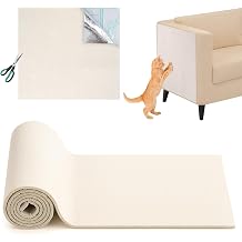 Self-Adhesive Cat Scratching Mat, Trimmable Cat Scratch Protector, DIY Anti Scratch matt for cats, Climbing Scratching Pad for Furniture, Walls & Sofas Beige, 30 100cm