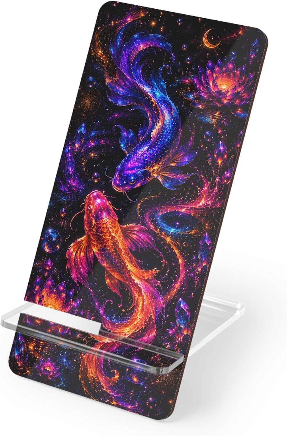 Cosmic Koi Fish Phone Stand