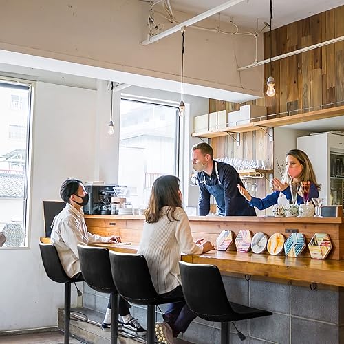 Miniatura 21 de Waleaf Juego de 4 taburetes de bar giratorios ajustables, taburetes de bar de altura de mostrador con respaldo, taburete de bar de piel sintética de