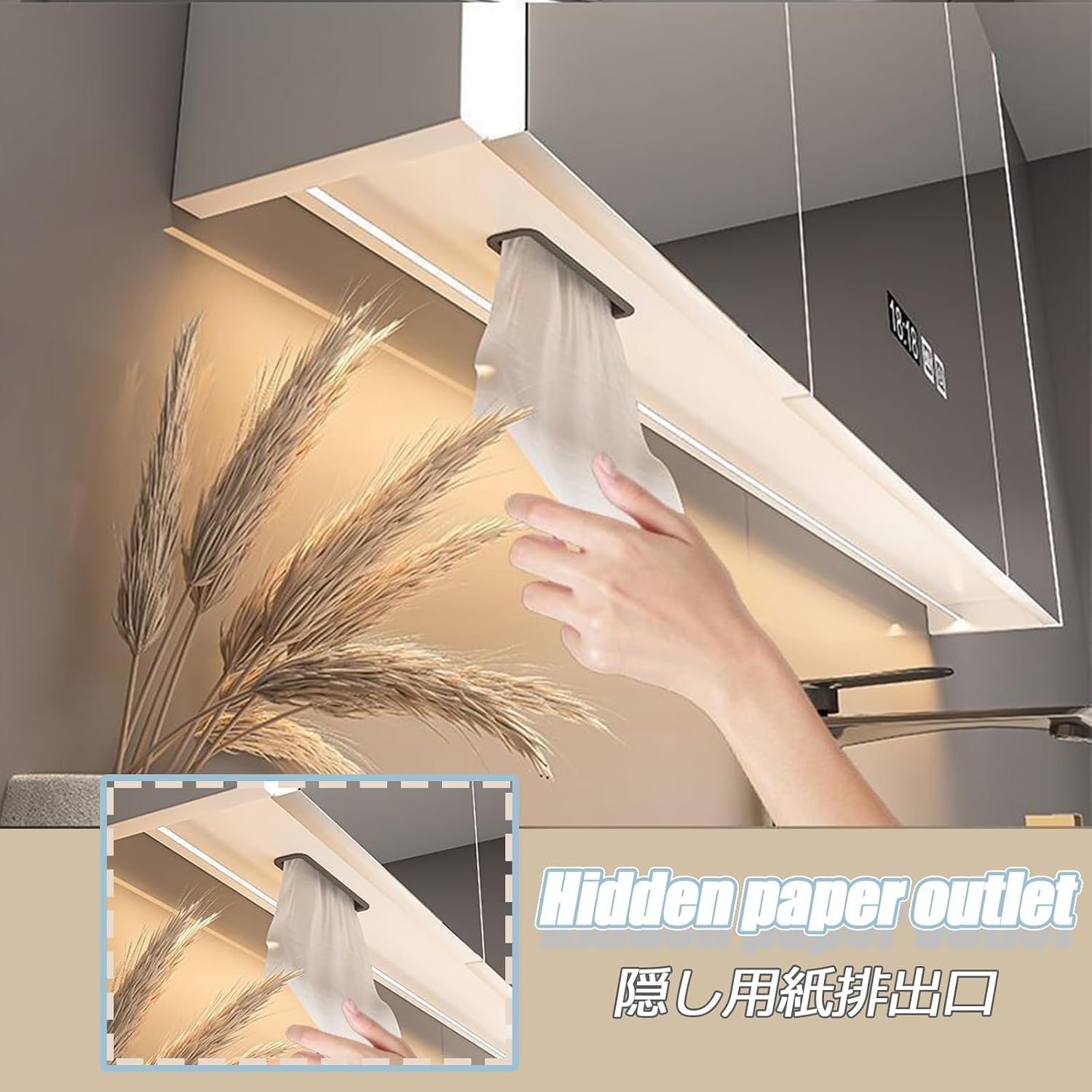 Bathroom Mirror Cabinet Wall Mount Cabinet Storage Cupboard Wall Mounted Led Bathroom Mirror Cabinet Dimmable Illuminated Bathroom Mirror Bathroom Mirror Cabinet(White,70cm/27.5in)