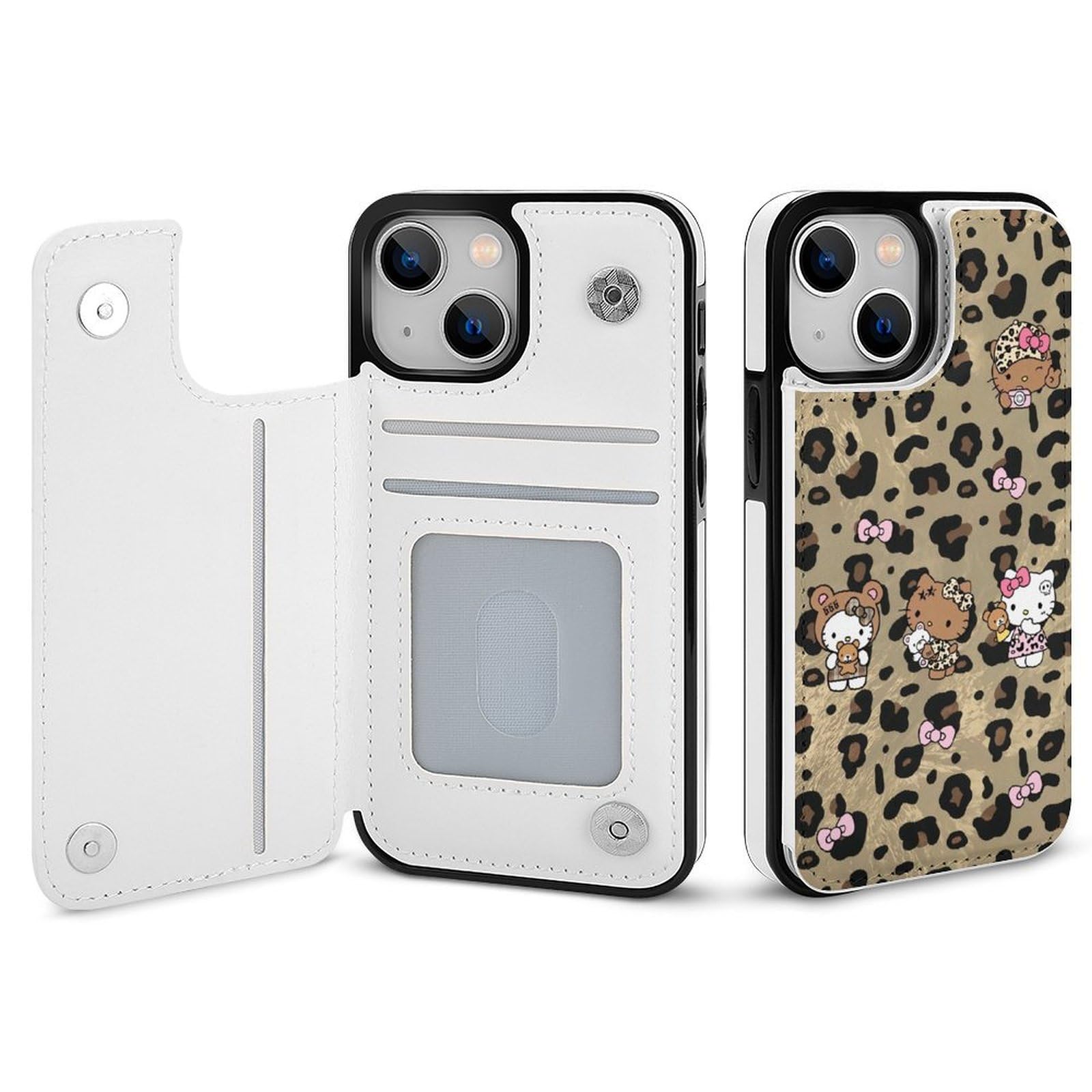 Amazon.co.jp: ハローキティ ヒョウ柄 iPhone14 Pro ケース 手帳型