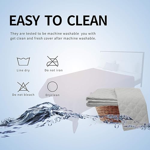 Miniatura 6 de Easy-Going - Funda protectora, 100 % impermeable, protector de muebles, funda de sofá, funda antideslizante lavable, reutilizable, contra