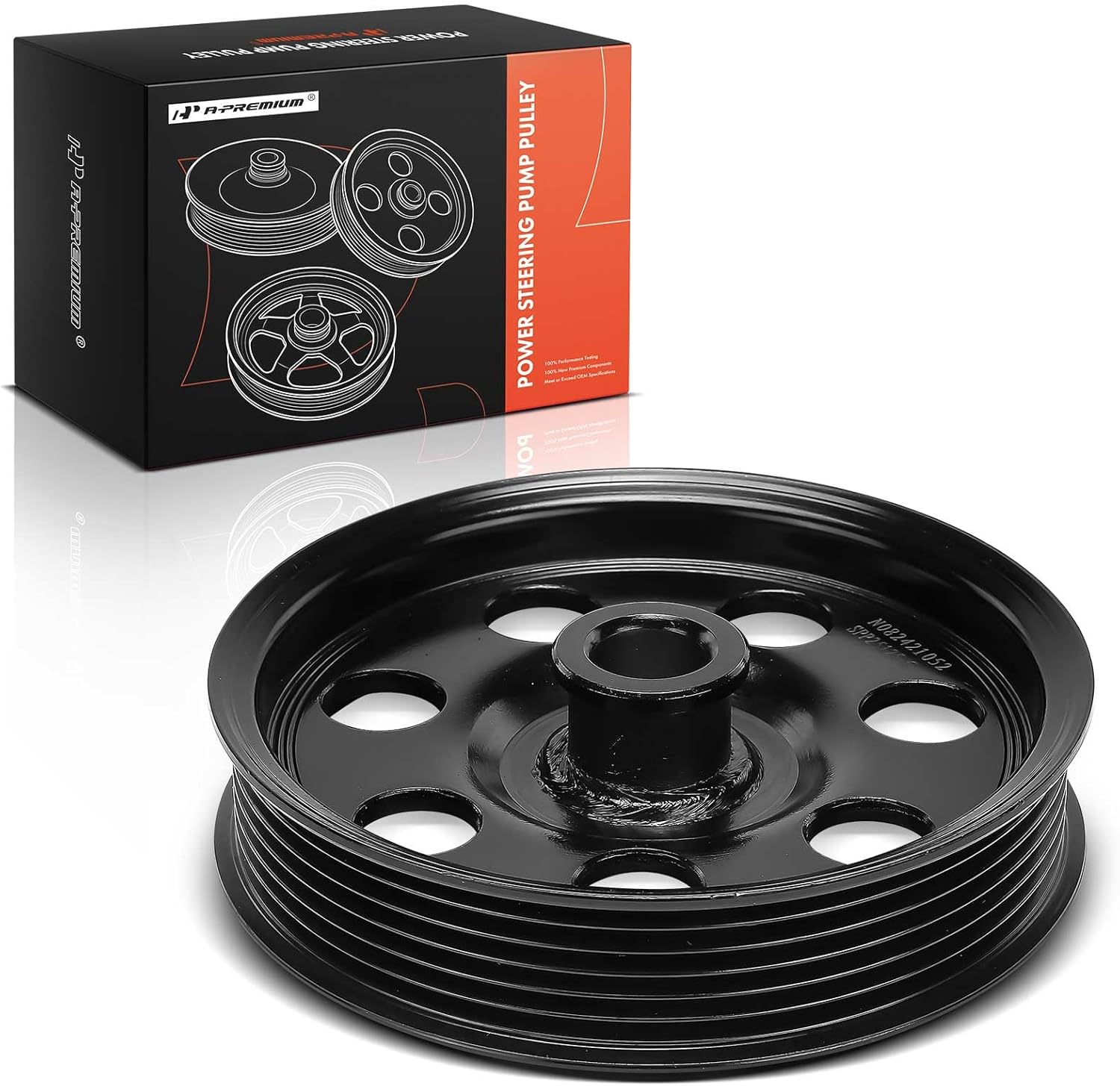 A-Premium Power Steering Pump Pulley Compatible with Ford Focus 2000-2004, Contour 1998-2000 & Mercury Cougar 1999-2002, Mystique 1998-2000, 2.0L