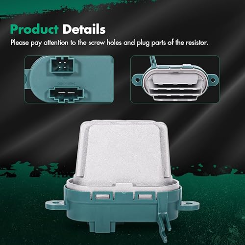 Miniatura 1010 de SCITOO Resistencia de motor de ventilador HVAC para 2008-2013 para Chrysler 300/2008-2016 para Town & Country/2008-2010 para Dodge Charger/2008-2018