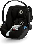 Cybex Cloud G Pro Infant Car Seat for Newborns 4–35 lbs, Ergonomic Recline for Comfort, SensorSafe, Anti-Rebound Base, Load Leg, Rigid LATCH, Side-Impact Protection, Travel System Ready, Moon Black
