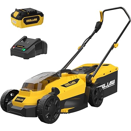 Compact and Cordless Lawn Mowing Solution: 13-Inch Electric Lawn Mower with 4.0Ah Battery