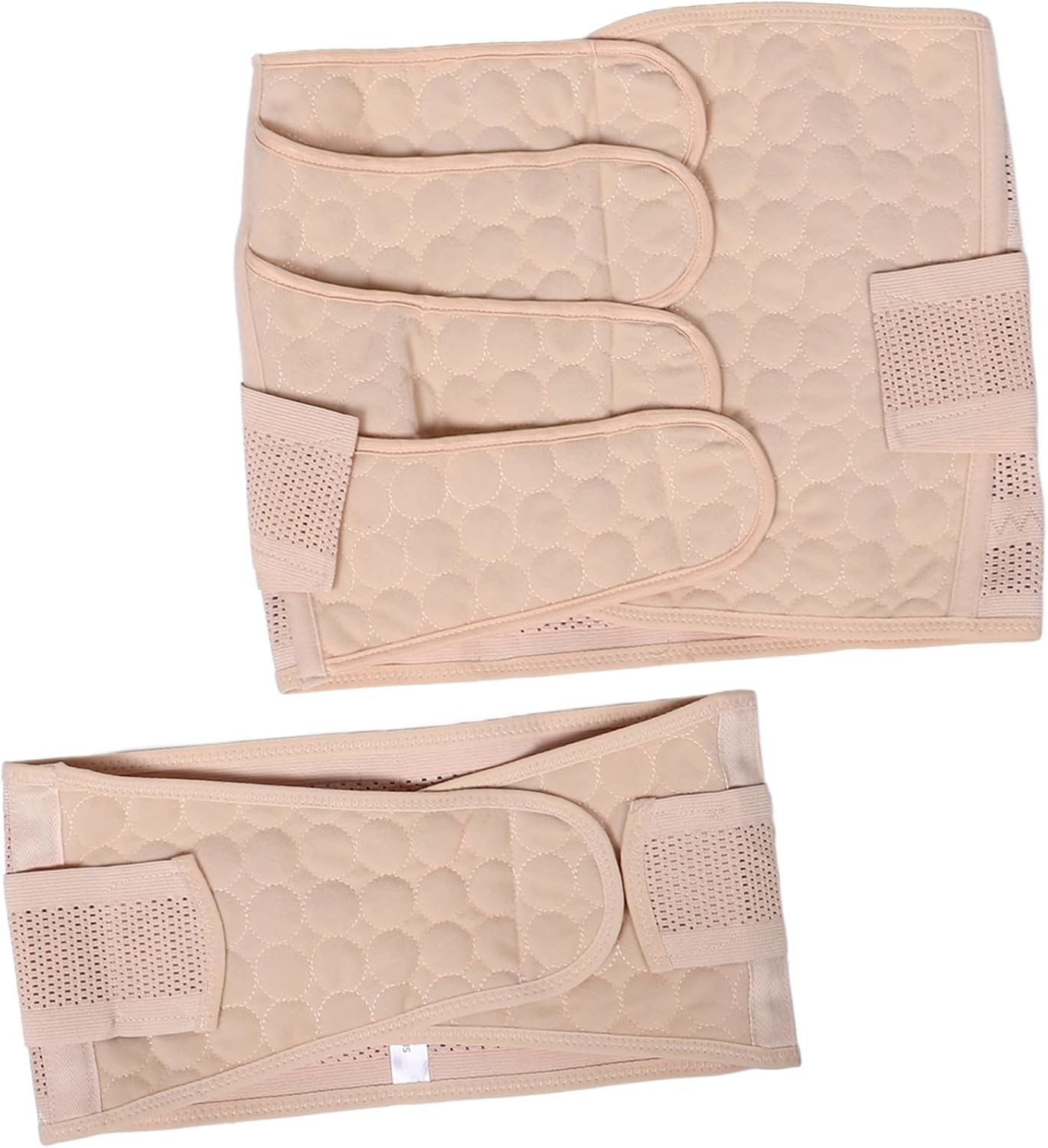 CALLARON Postpartum Belly Band for Women Abdominal Binder Tummy Wrap for Section Comfortable Beige Support for