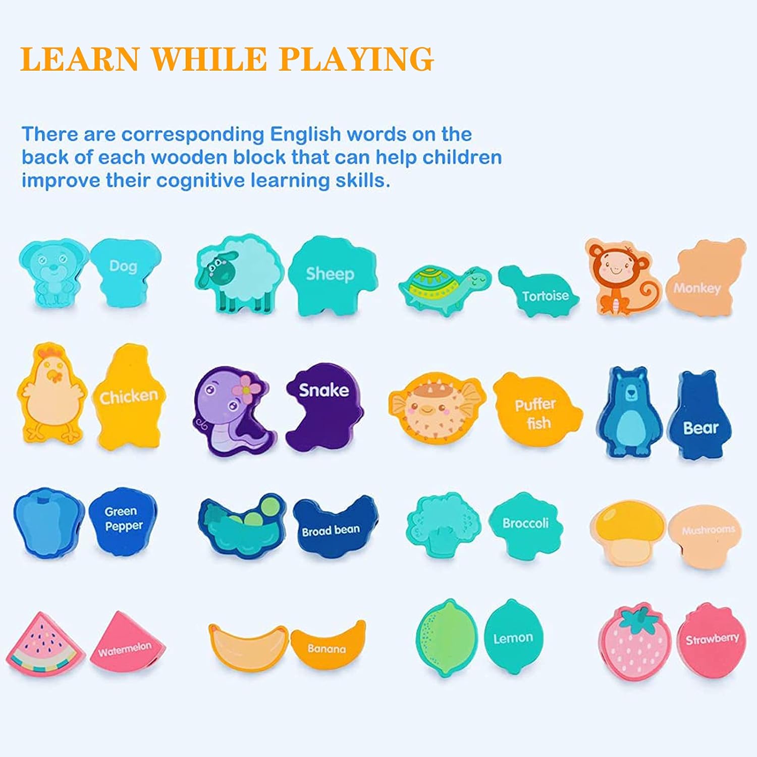 Luclay Wooden Threading Toys For 2 3 4 5 Year Olds Girls and Boys