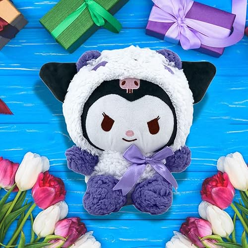 Miniatura 2 de Uptheuns Peluche Kuromi de dibujos animados Kawaii de 9 pulgadas linda figura de peluche de anime Kuromi el mejor regalo para niños y niñas fanáticos