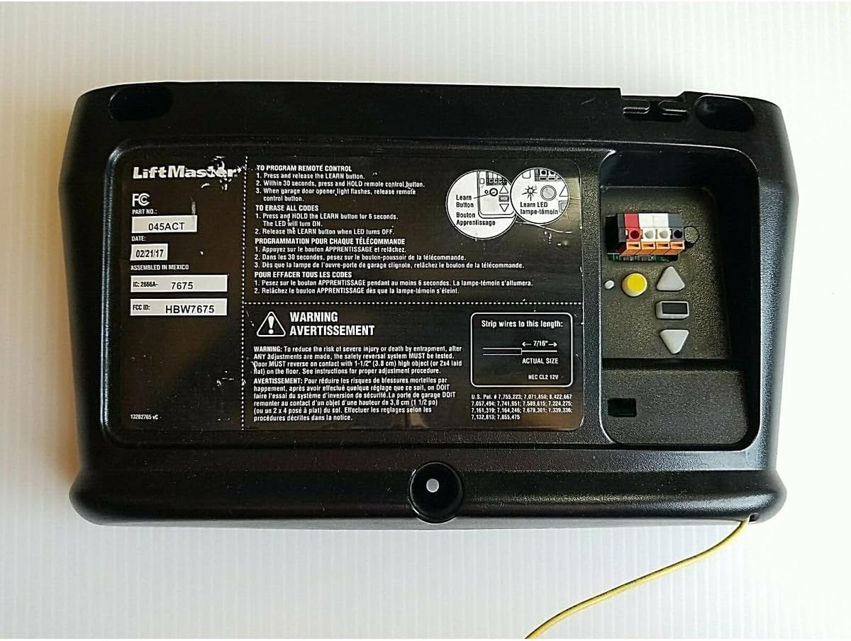 Replacement for Liftmaster 045ACT Garage Door Receiver Logic Board Yellow Learn Button 7576 Compatible with 045ACT.