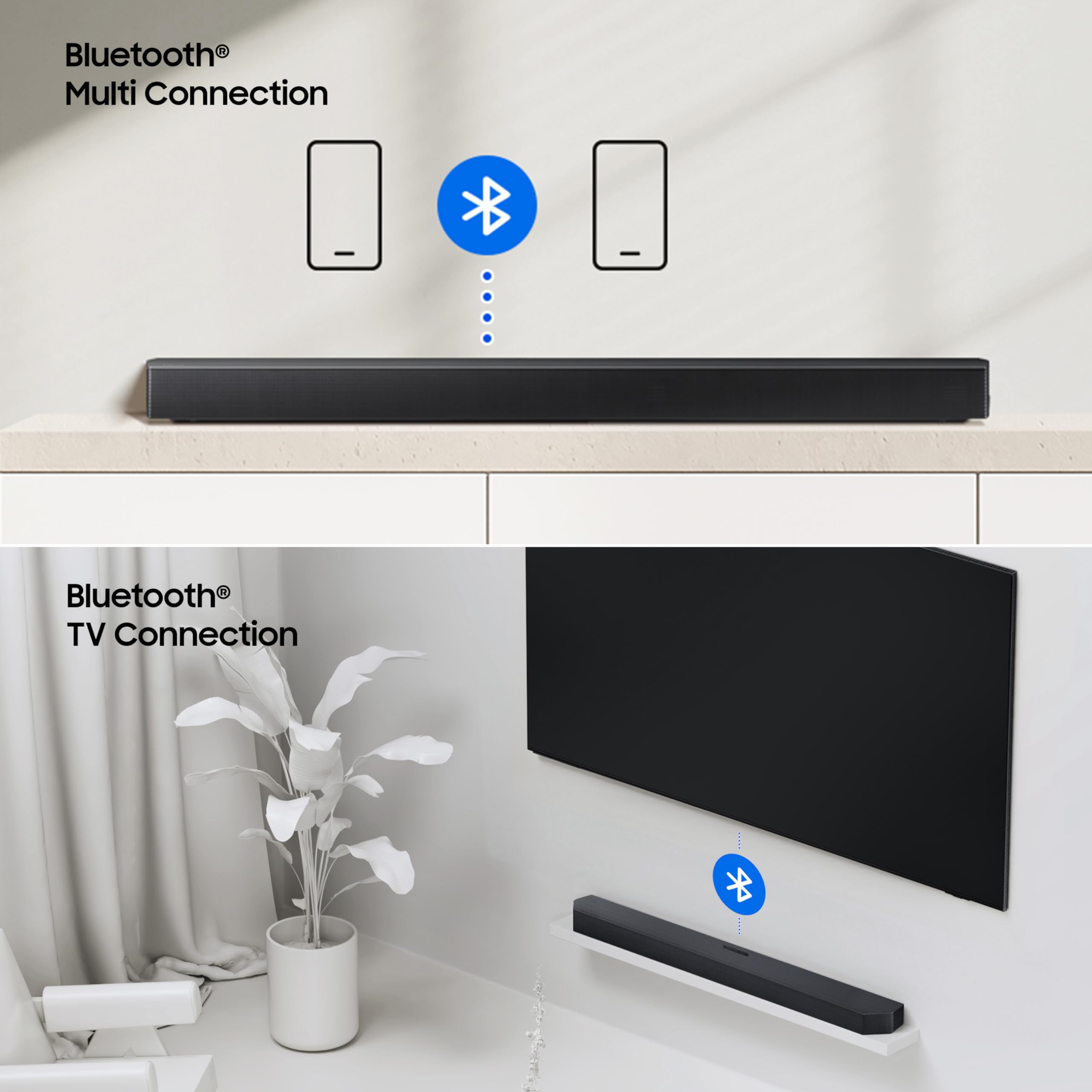 Samsung 370 W 3.1 ch Soundbar with Dolby Audio | DTS Virtual:X | Q-Symphony | Center Speaker | 3D Surround Sound | HDMI ARC | Optical in | Bluetooth | USB | Wireless Subwoofer (HW-B650F/XL, Black) — Amazon image 9