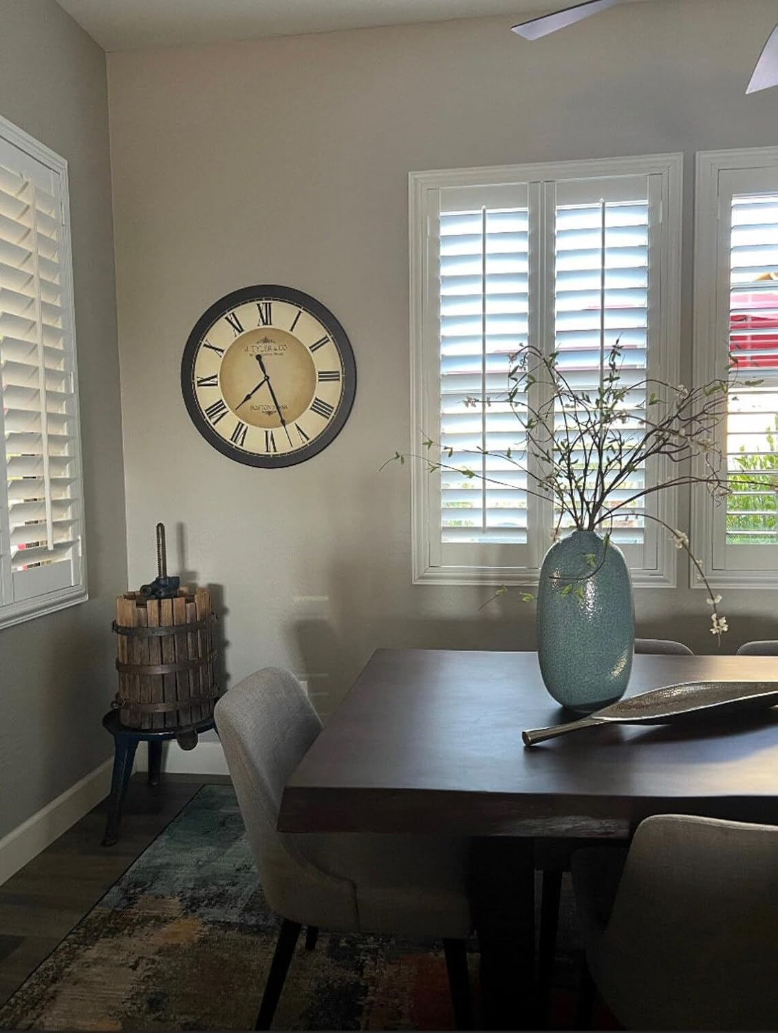 Galway Black Large Wall Clock | Ultra Quiet Quartz Mechanism | Hand Made in USA Beautiful Crisp Lasting Color | Comes in 8 Sizes | 36-Inch