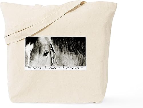 Miniatura 41 de CafePress Barn Stuff - Bolsa de compras de lona beige natural reutilizable para caballos