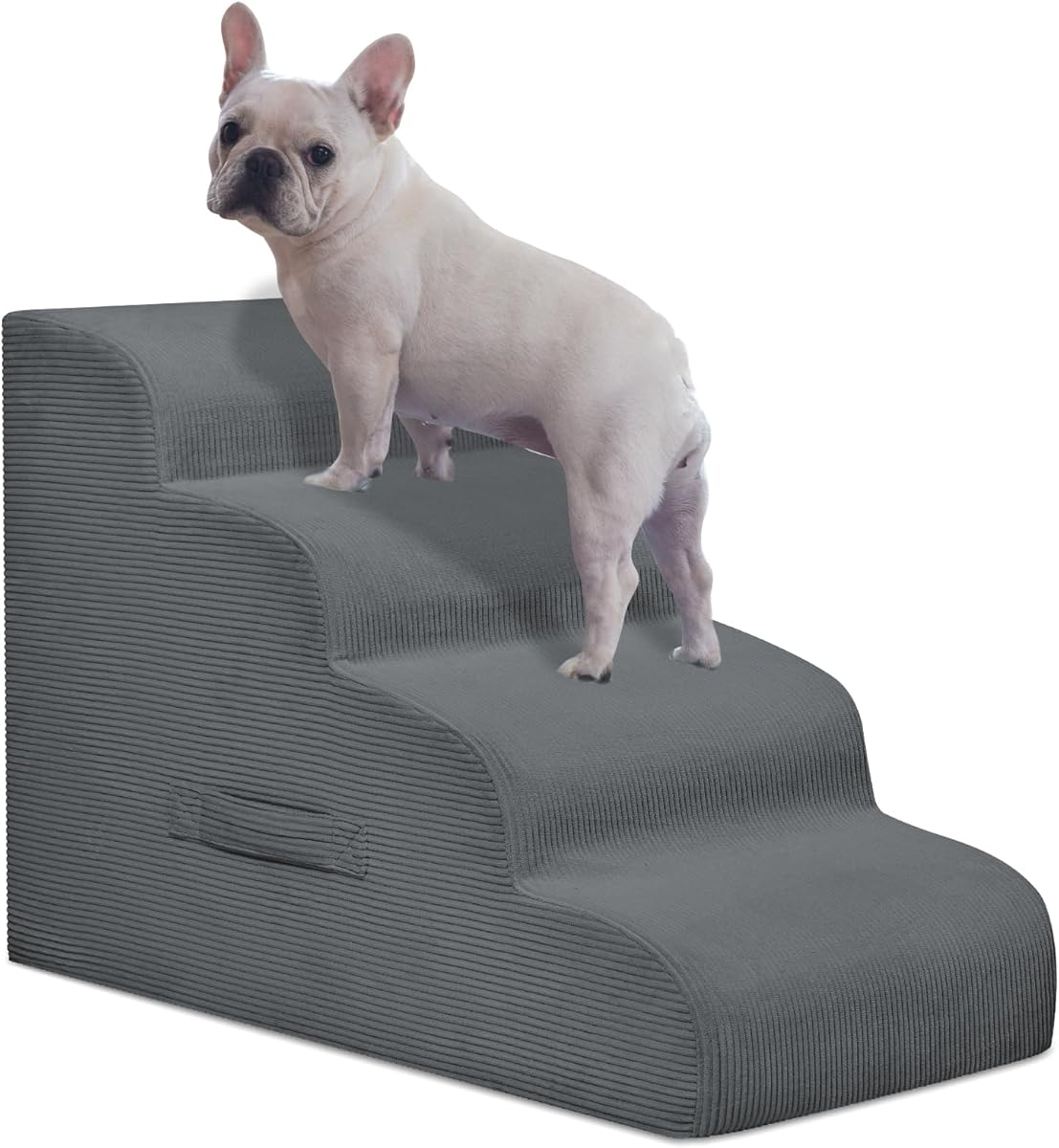 Amazon.com : Mesa Lemon Dog Stairs for Small Dogs and Cats, 20" H 4 Steps Dog Ramp for High Beds, Couch, Sofa, Waterproof Pet Stairs with Removable Washable Cover, Non-Slip Sturdy Pet Steps : Pet Supplies
