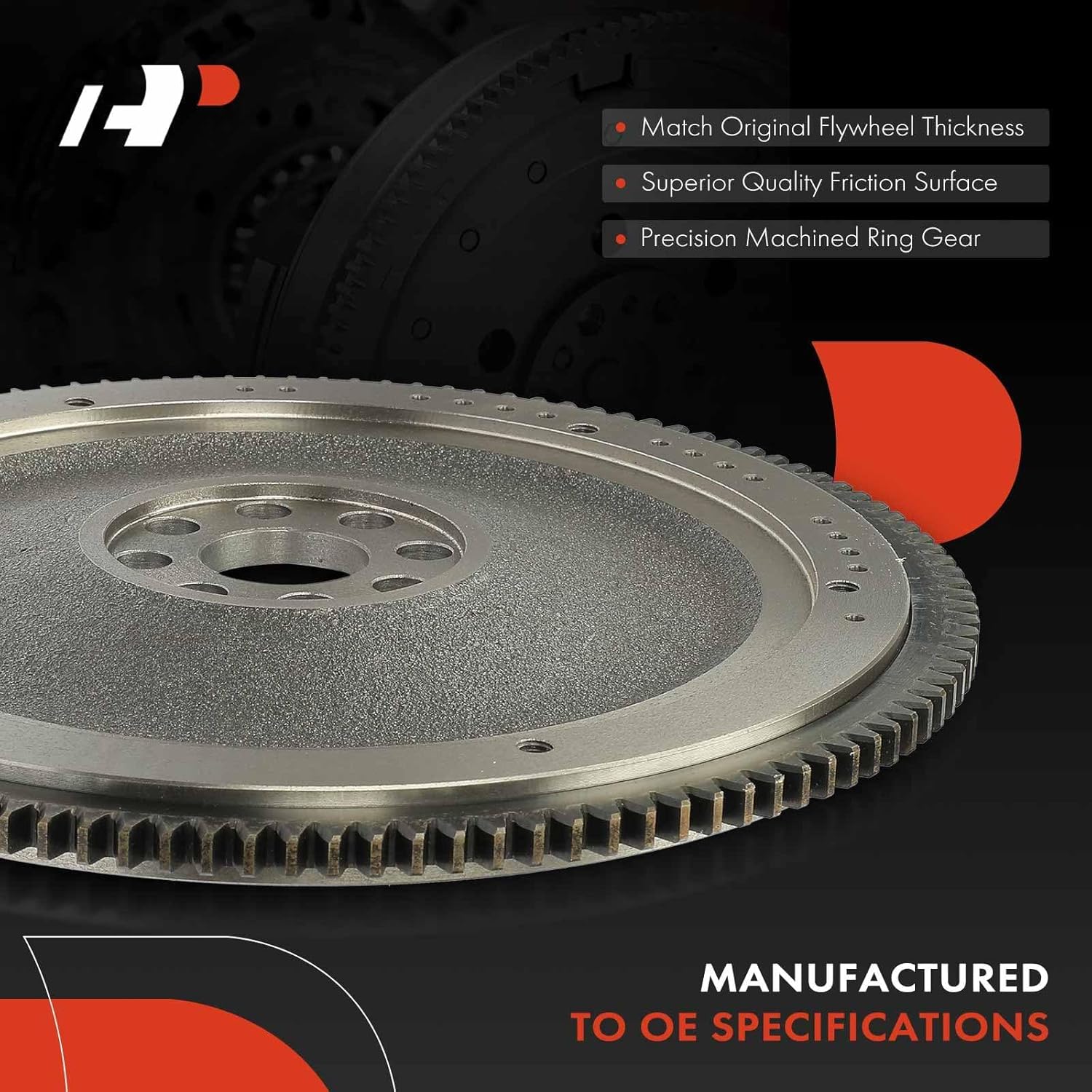 A-Premium Clutch Flywheel Compatible with Honda Civic 2006-2011 & Acura RSX 2002-2005, 2.0L, Manual Trans., 8 Bolt Holes, 119 Teeth, Replace# 22100RBC003
