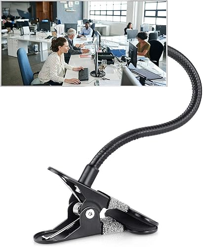 Espejo convexo de seguridad con clip ajustable para seguridad personal, entorno de oficina abierta, vestidor y cubículo, escritorio para