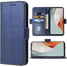 Compatible with OnePlus 9 OnePlus9 5G Wallet Case Wrist Strap Lanyard Leather Flip Cover Card Holder Cell Accessories Phone Cases for One Plus9 On 1 Plus 1plus One+ 1+ 1+9 Nine Men Blue