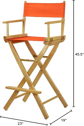 Miniatura 219 de Silla de Director de 18" Marco Blanco Lona Rosa