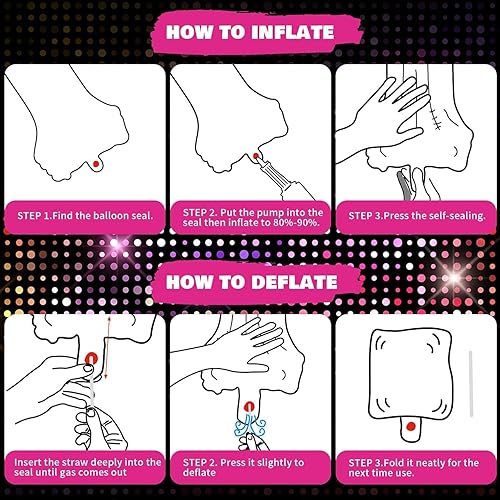 Miniatura 7 de Kit de arco de globos rosa, guirnalda de globos de princesa rosa intenso y blanco con globos de lazo de bola de discoteca, globos de látex rosa