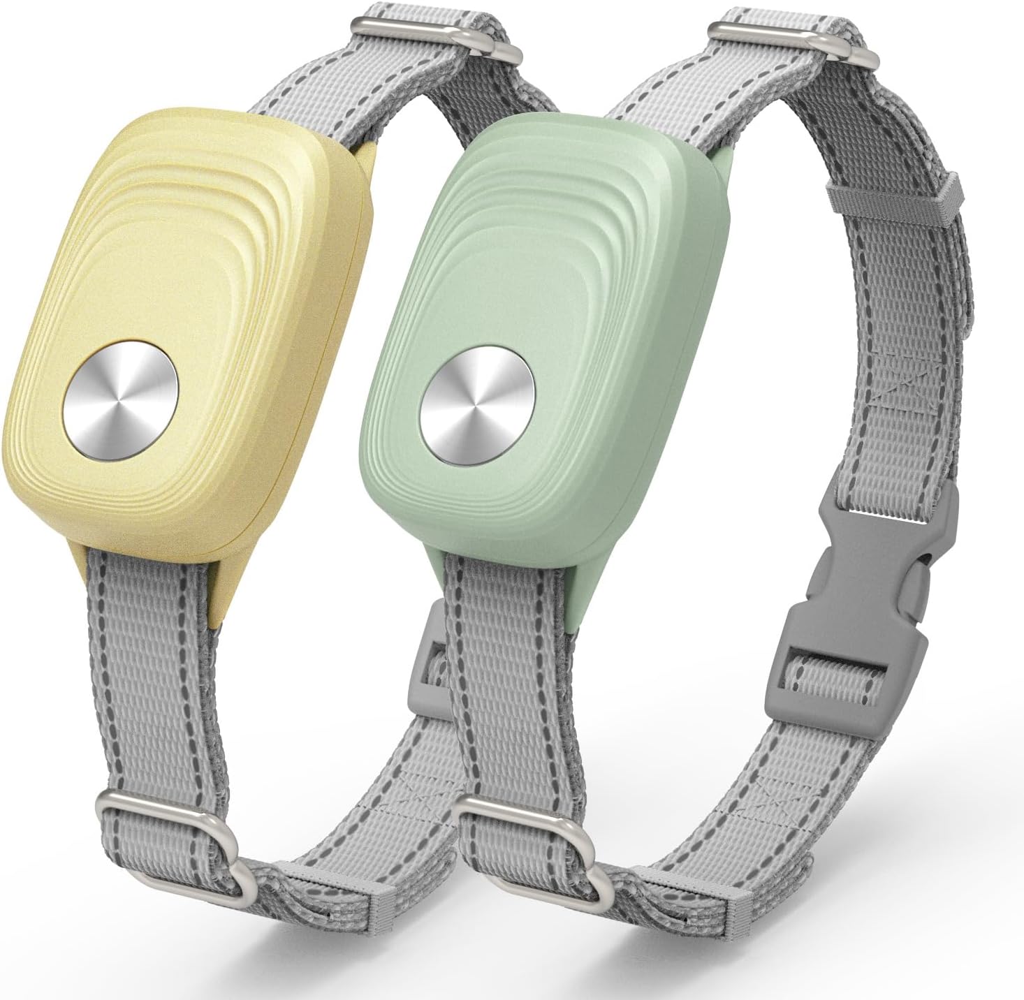 Automatic Pet Door Collar 68T, Compatible with MS-5, Green & Yellow, 2PK