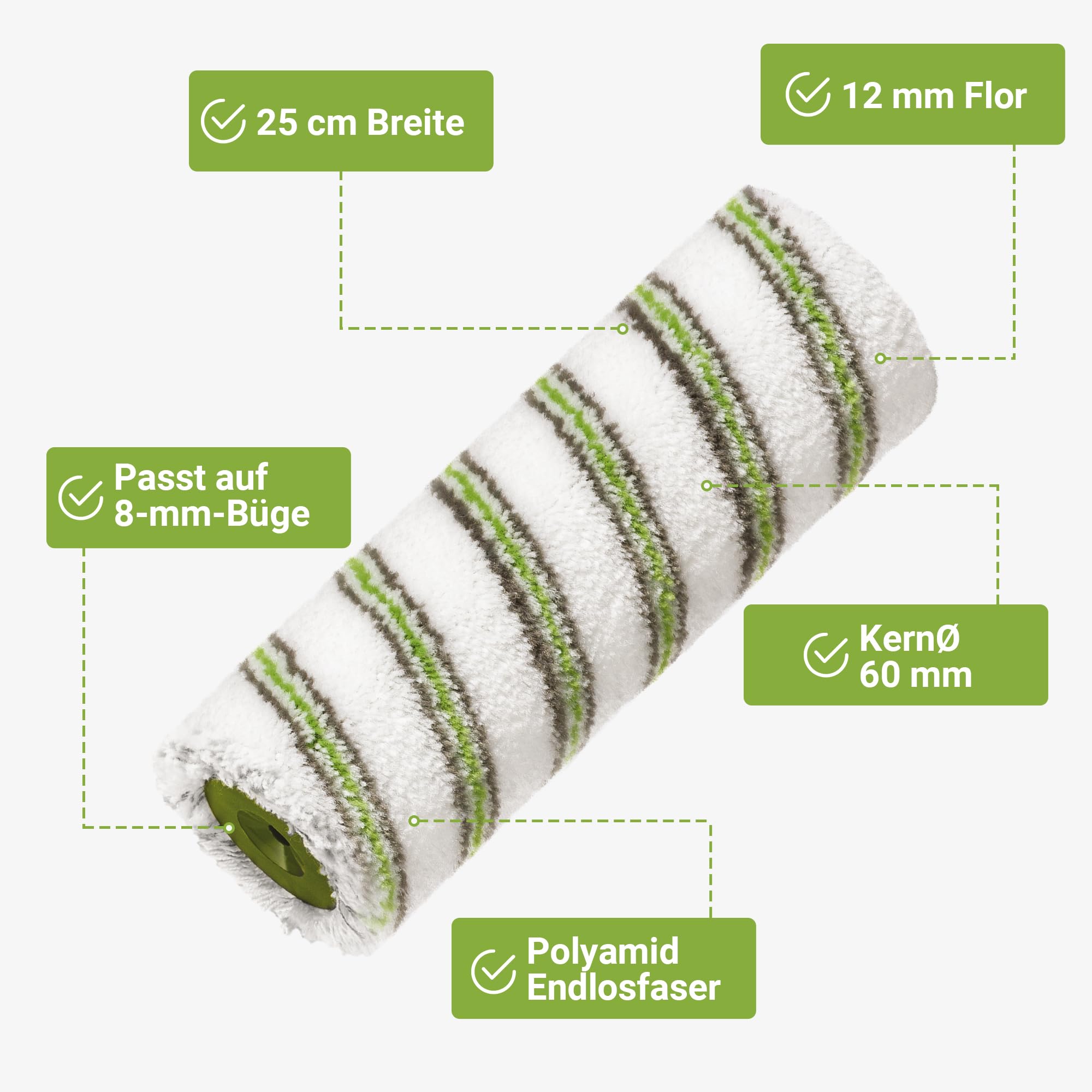Premium Maler Set Wohnung 11 tlg | Maler-Set Farbroller Teleskopstange | Malerrolle Farbrolle Set | Abdeckvlies selbsthaftend | Heizkörperpinsel Abdeckfolie Malerband Abstreifgitter Steckbügel