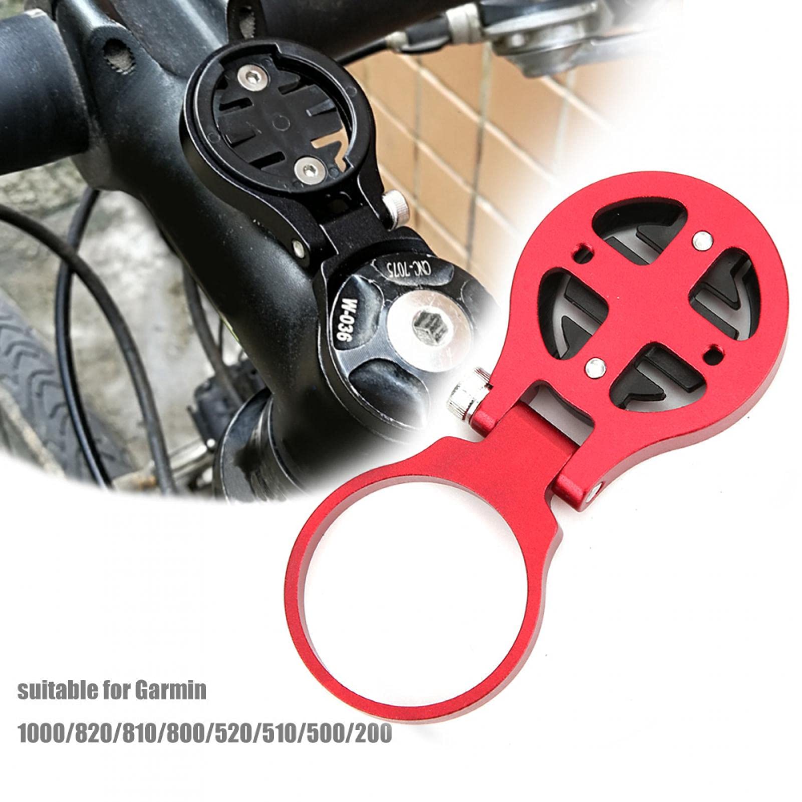 Aluminium Alloy Cycling Odometer Extension Mount Bike Computer Adjustable Holder Accessory for Garmin or Bryton (For Garmin-Red),Bike Computer Mount, Bike Computer Mount, Aluminium Alloy Cycling