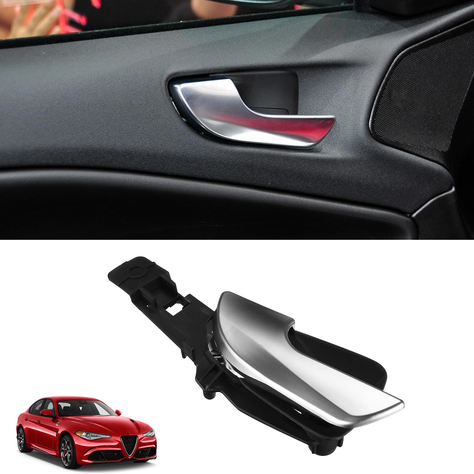 TTCR-II Compatible avec Poignée de Porte Türgriff Alfa Romeo Giulietta 2010-2019 Compatible avec Poigner de Porte Gauche Alfa Romeo 156092167 Poignée Intérieure （Avant Gauche）