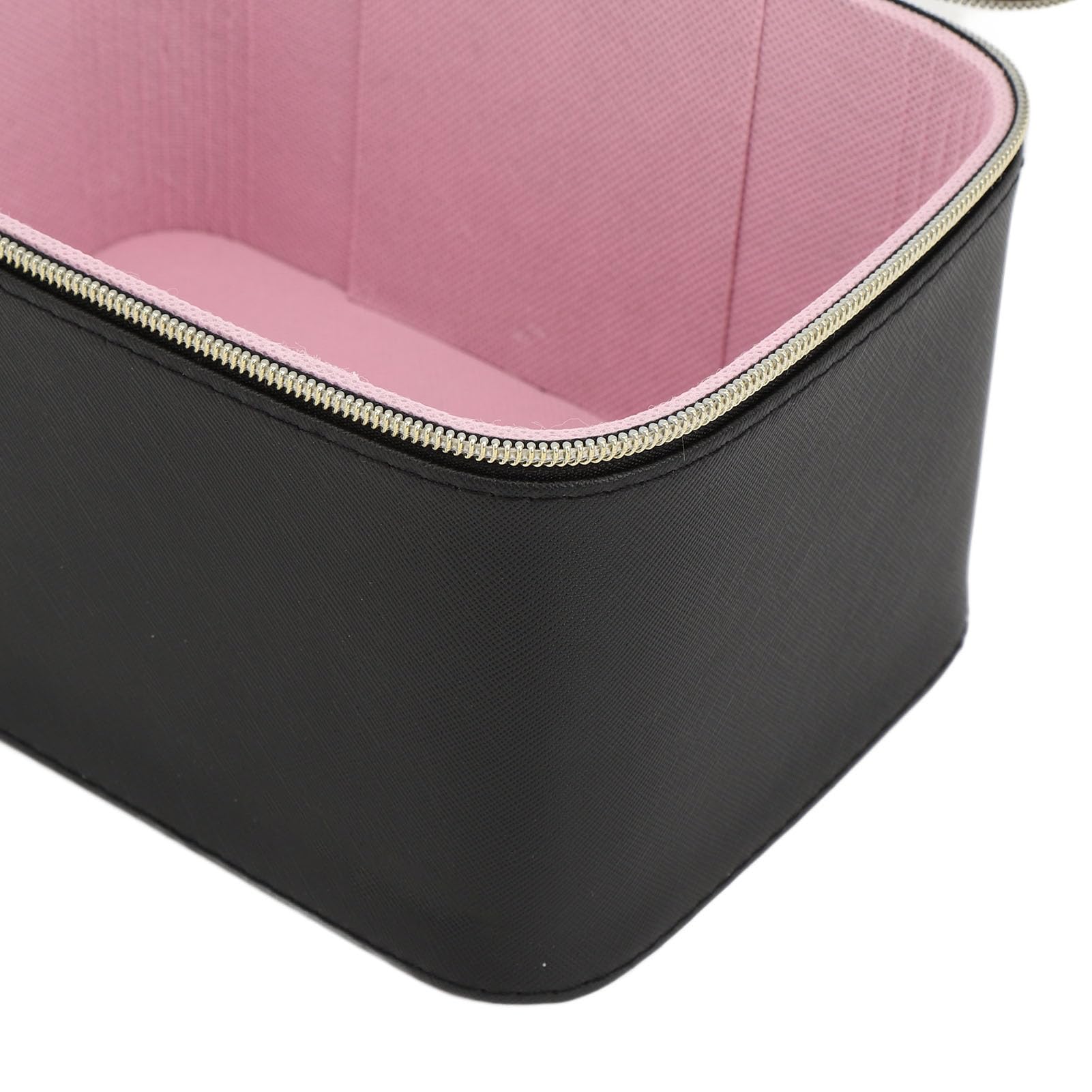 Zerodis Borsa per Cosmetici con Specchio LED Custodia per Trucco in PU con