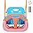RedSwing 3-in-1 Baby Swing Seat, Toddler Swings, Anti-Flip Snug & Secure Detachable Infants to Teens Kids Swing Seat for Outside Playground, Pink Orange Blue
