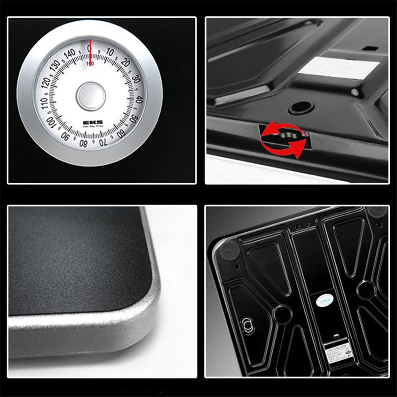 JINGYAN Cyfrowa waga osobowa Precision Mechanical Scale Smart Bathroom Body Weight Floor Home Human Spring 150 kg