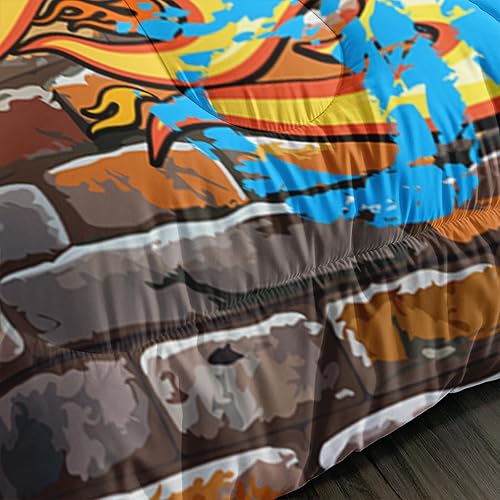 Vista 222 de Axolotl Kid Comforter Set Twin Size,Racing Car Bedding Set for Boys Girls Teen Kids Children Racing Gifts,Race Cars Quilt Bed Set with 1 Comforter 2