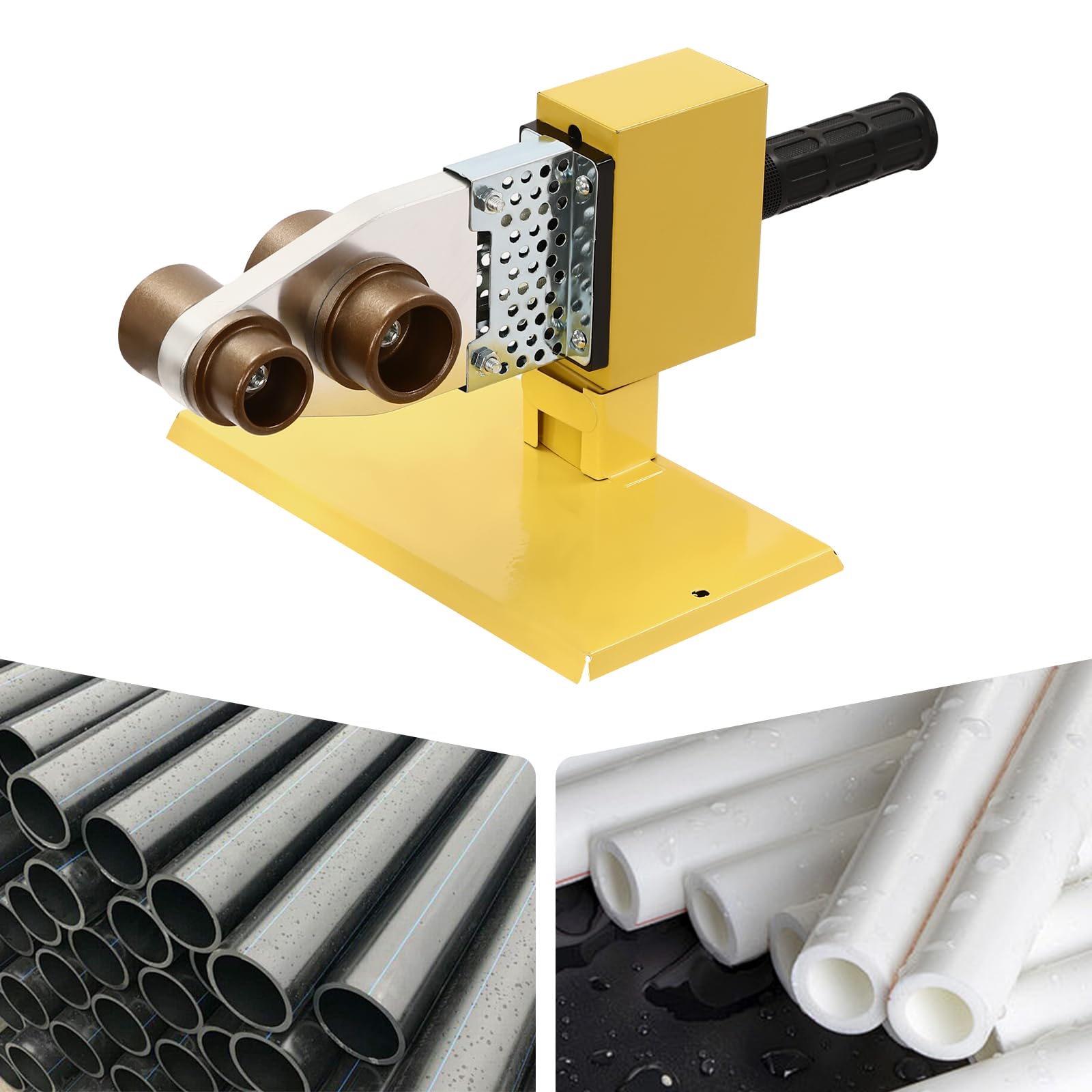 Saldatrice a manicotto, 800 Watt, con spie di controllo e cassetta degli attrezzi, saldatrice per tubi PPR/PE/PP (20 mm, 25 mm, 32 mm, 40 mm, 50 mm, 63 mm)
