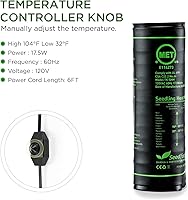 Vista 3 de Tapete Térmico para Plántulas Certificado MET, Seedfactor Tapete Térmico de Estación de Germinación con Temperatura Ajustable Impermeable Duradero