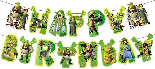 Suministros de fiesta de monstruo de dibujos animados para cumpleaños, carteles de feliz cumpleaños, carteles de cumpleaños kawaii para niños,