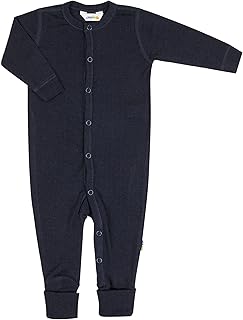 Joha - Mono para bebé (100% lana), color natural azul oscuro 80 cm(9-12 meses)