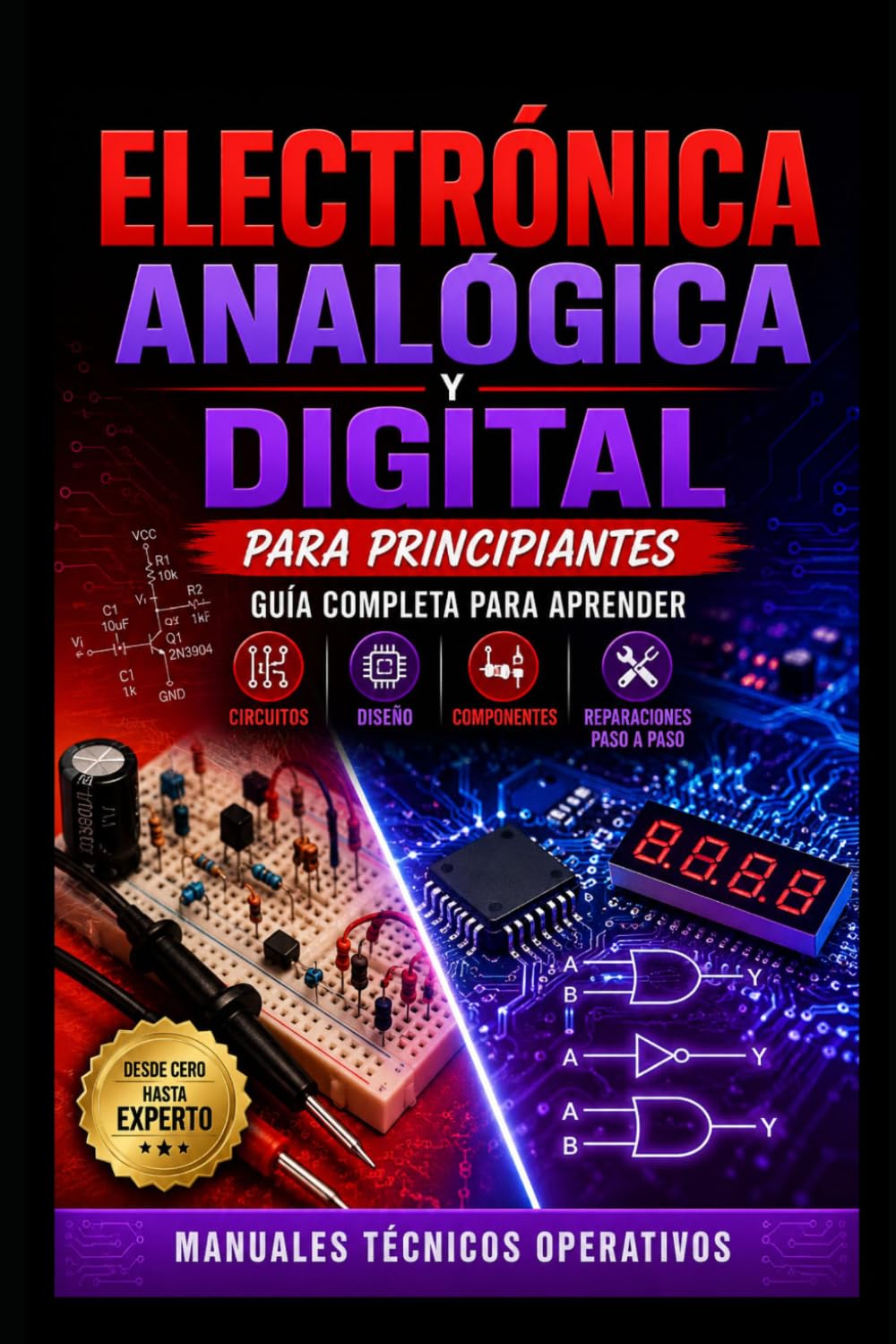Electrónica Analógica y Digital para Principiantes: Guía Completa para Aprender Circuitos, Diseño, Componentes y Reparaciones Paso a Paso: 1