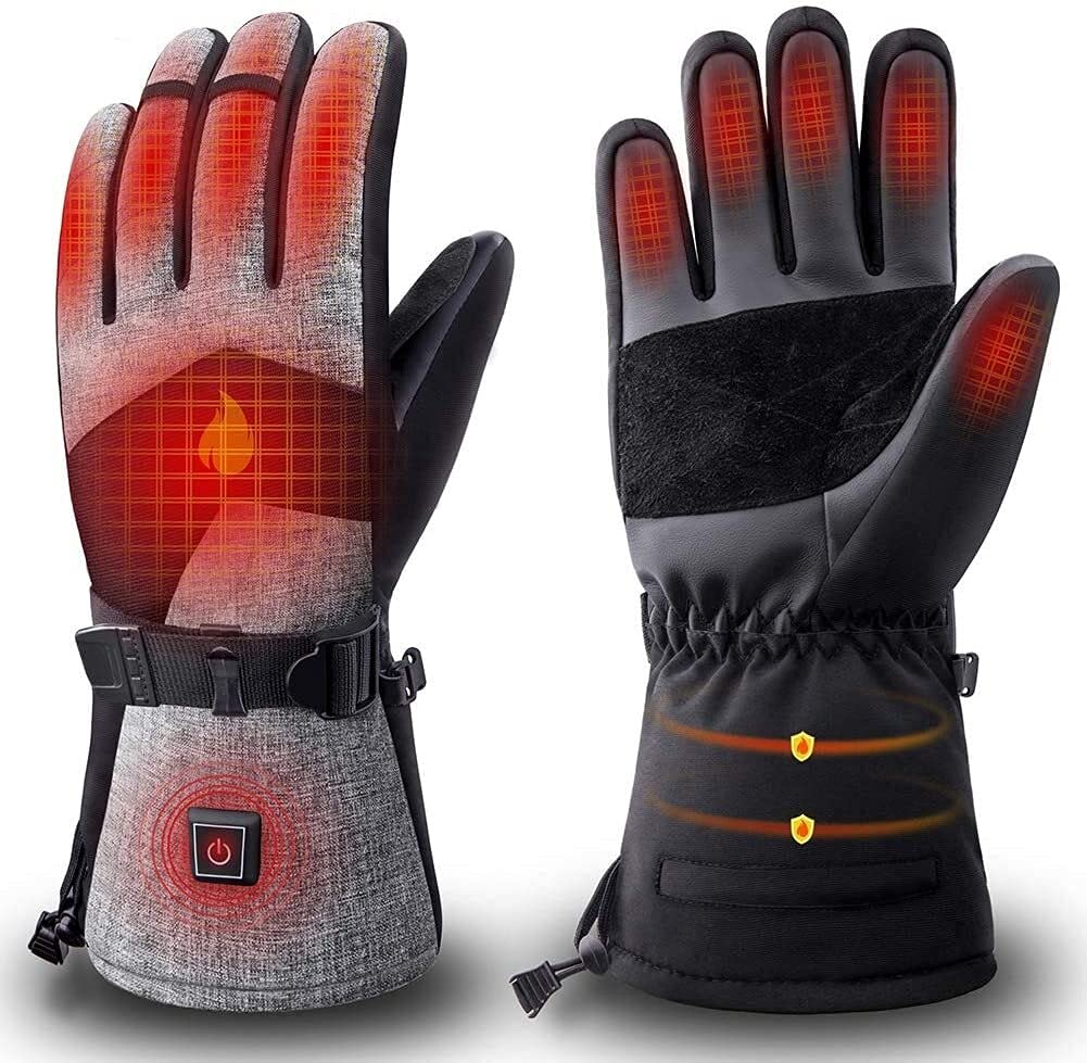 Gants Tactiles Chauffants Rechargeables USB - Gants Hiver Cyclisme Ski Impermeables