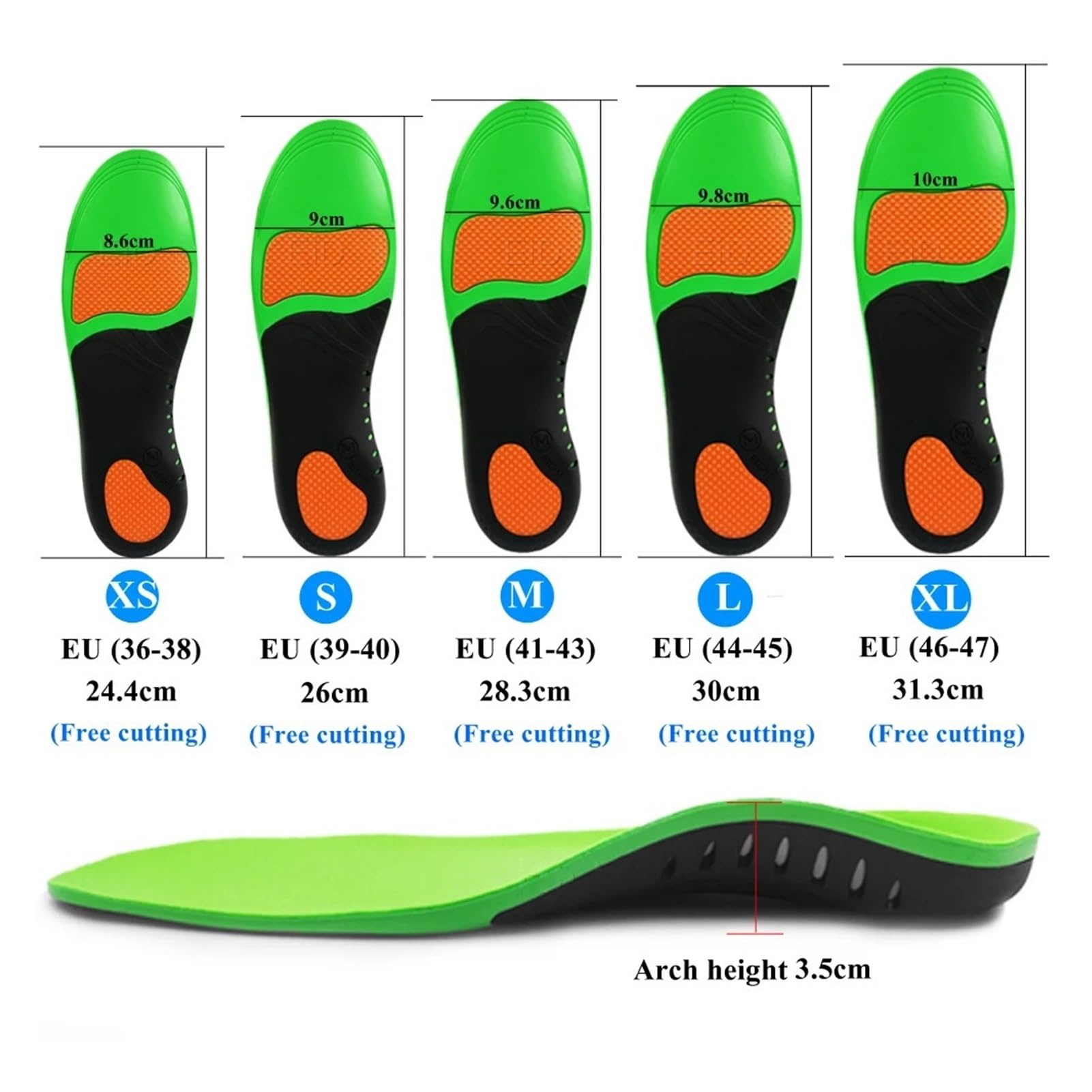 Eva Orthopädische Schuhe Sohle Einlegesohlen for Füße Arch Fuß Pad X/O Typ Bein Korrektur Plattfuß Arch Support Sport Schuhe Einsatz(Best XS EU(36-38))