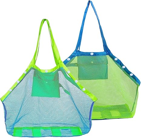 Strandspielzeug Tasche Set Groß - Netztasche Mit Sandschaufeln Für Strand & Sandkasten