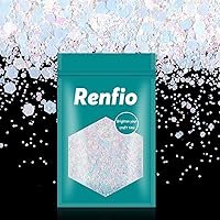 Vista 19 de Renfio Chameleon Purpurina Gruesa con Brillo, Juego de Purpurina de Resina de 16 Colores que Cambian de Color, Cada uno 10g/0.35oz, Copos