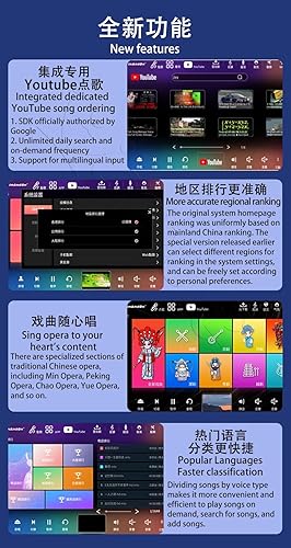 Miniatura 4 de DAMIN156-4TB 15.6" reproductor de karaoke, SSD, amplificador de mezcla 5 en 1