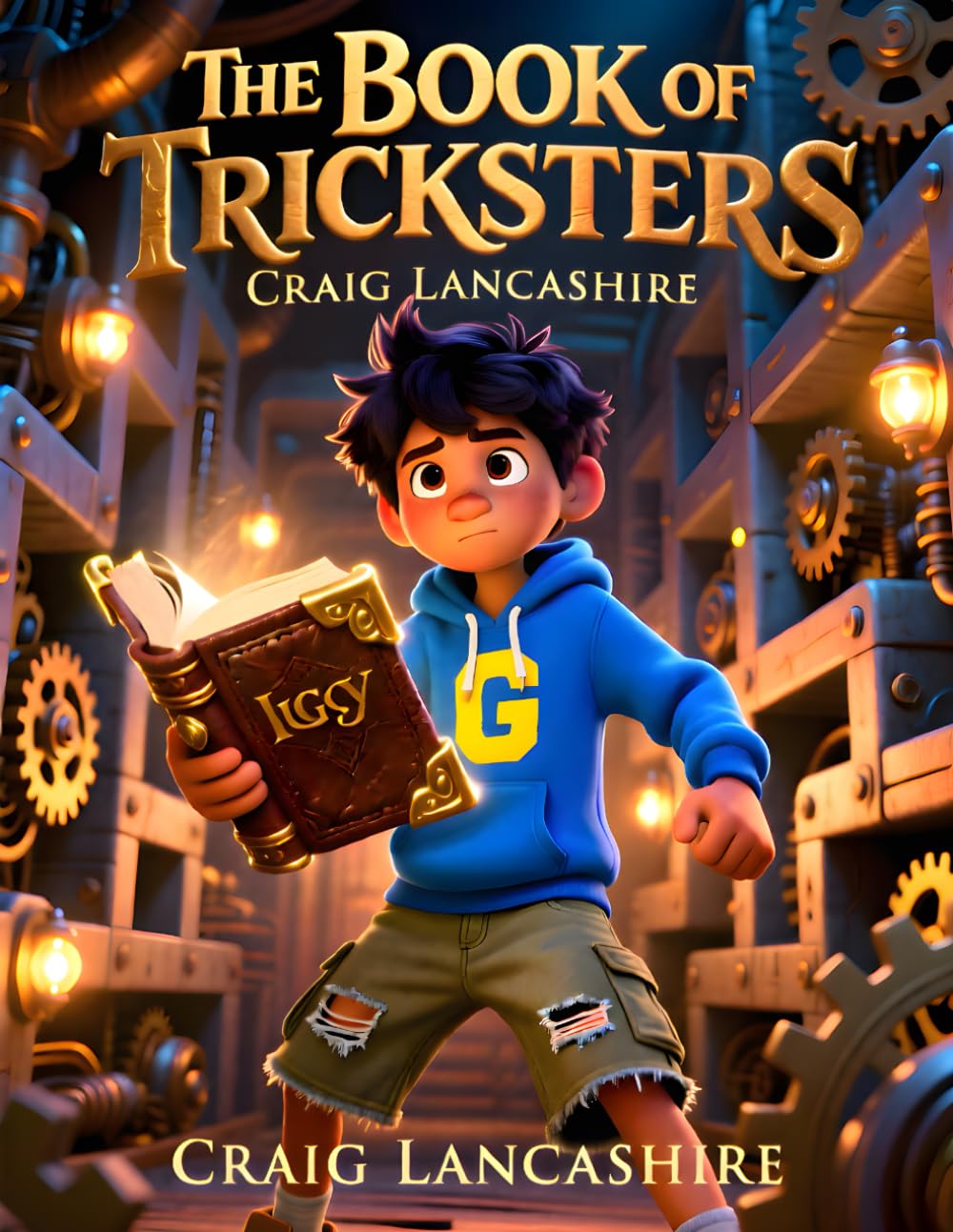 The Book of Tricksters: An Inventive Hero Steampunk Mystery Packed with Magic, Puzzles, and Clockwork Traps, for ages 4-12.