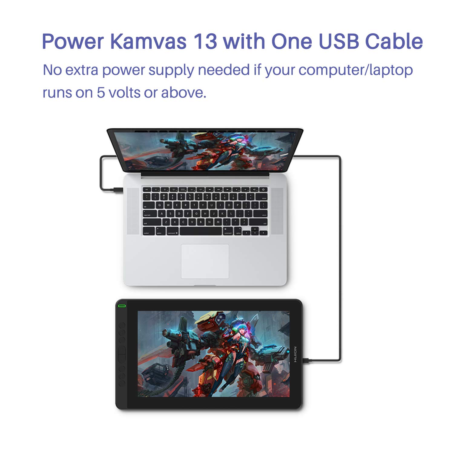 Amazon.co.jp: HUION USB-Cケーブル Kamvas 12/13/16/22/24/22