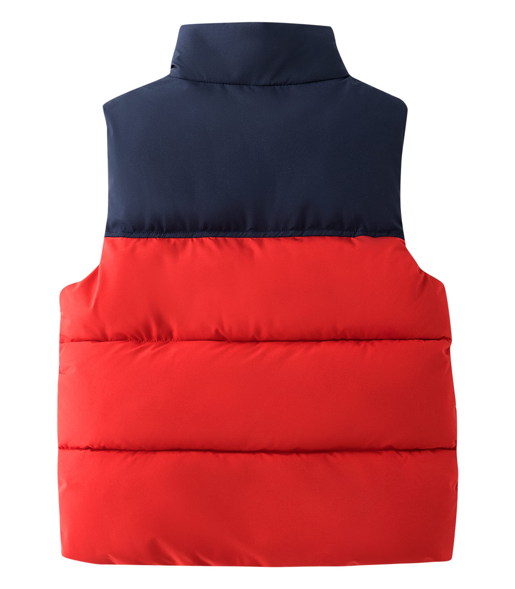 AIEOE Kids Girl's Vest Puffer Lightweight Sleeveless Jacket Quilted Boys Vests Outerwear with Pockets Red-02 8-9T