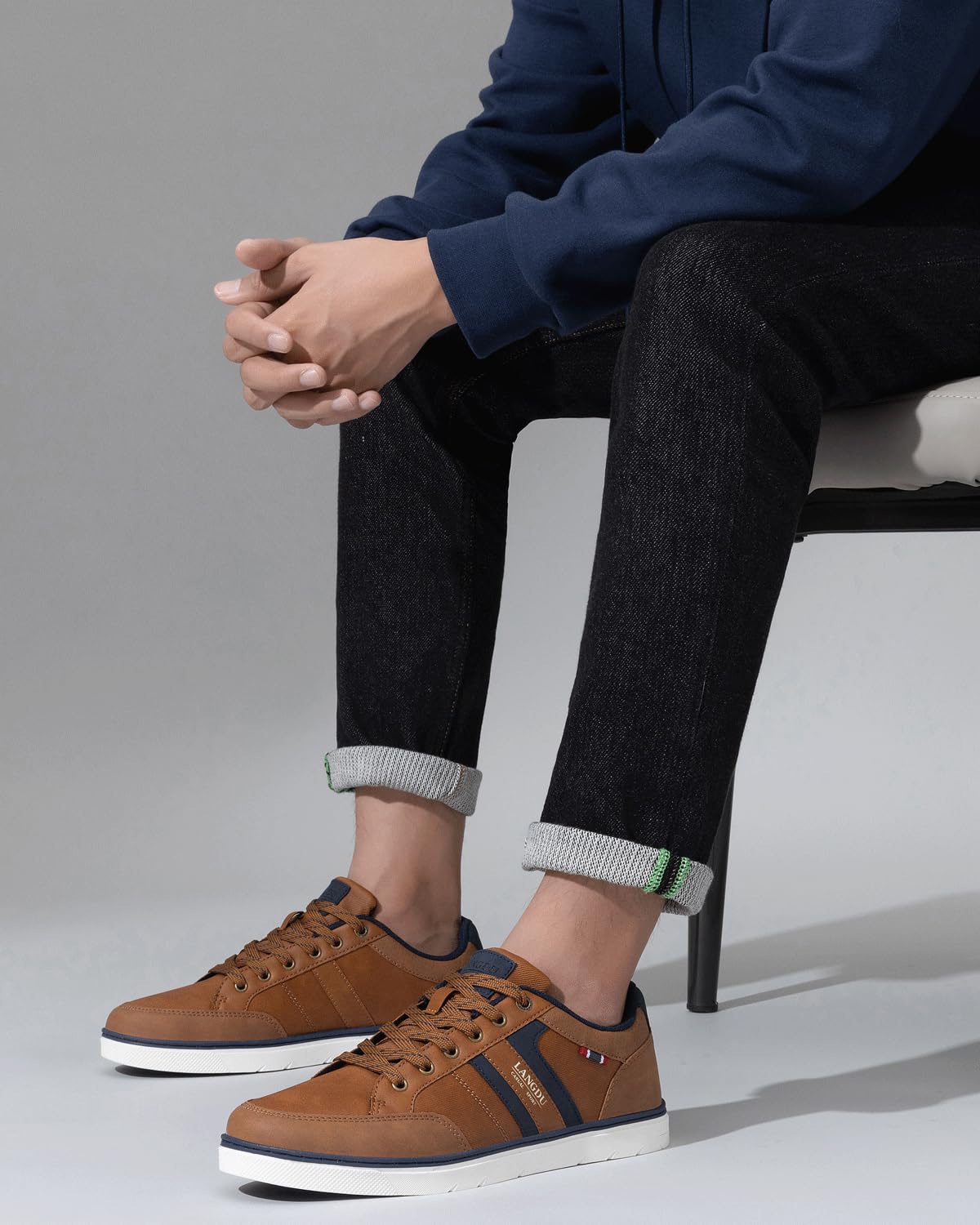 LANGDU Sneakers Uomo Scarpe da Ginnastica Casual Sportive Running Basse Scarpe all'Aperto 41-46