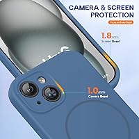 Vista 686 de Miracase Funda diseñada para iPhone 13 Pro Max con protector de pantalla, [forro de microfibra suave antiarañazos], funda protectora de silicona