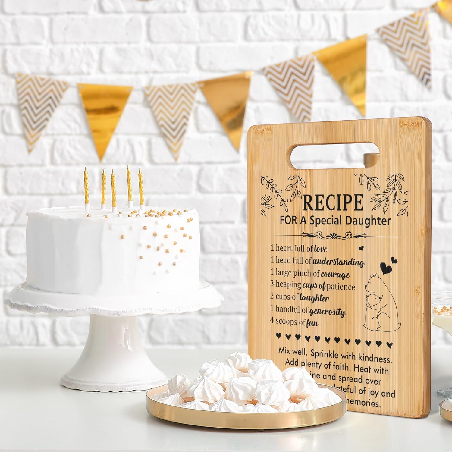 Daughter Birthday Gifts,Daughter Gifts from Mom Dad Parents,Best Birthday Mother's Day Gifts for Daughter,Unique Engraved Cutting Board Present,Wedding Christmas Gifts for Daughter - Image 6