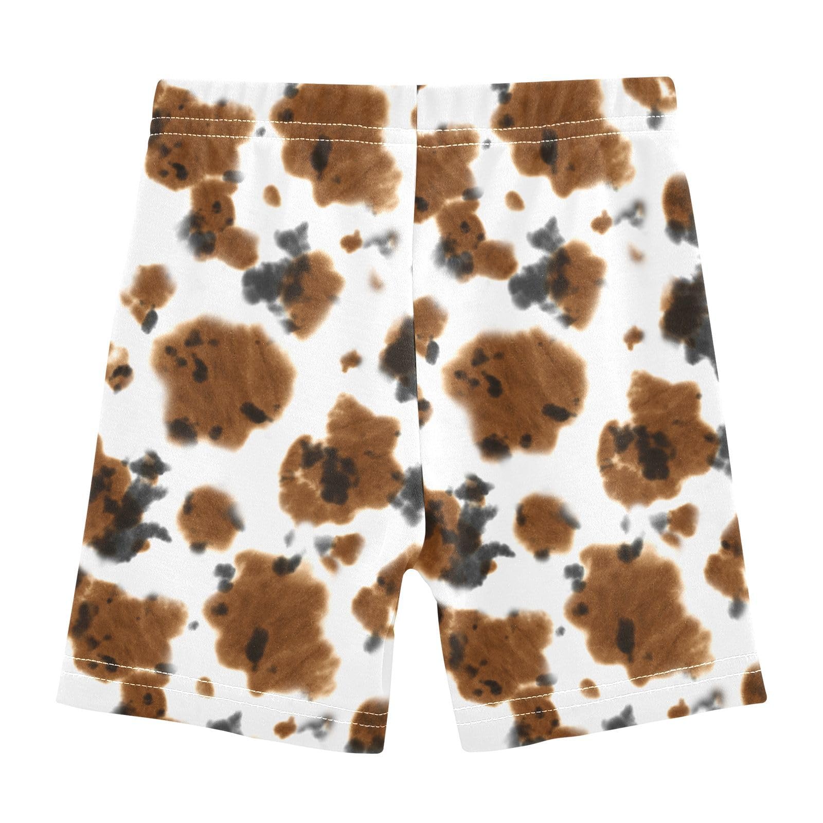 JHKKU Girls Cow Print Shorts Cotton Cartwheel Bike Kids Biker Under Dress Dance Short Girl Clothes 6T